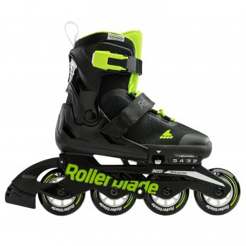 Детские роликовые коньки Rollerblade MICROBLADE black/green 2023