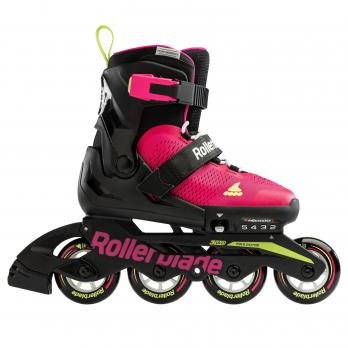 Детские роликовые коньки Rollerblade MICROBLADE pink light/green 2023