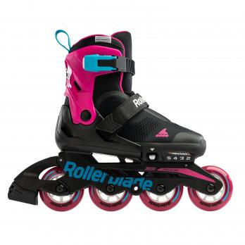Детские роликовые коньки Rollerblade MICROBLADE FREE black/pink 2023